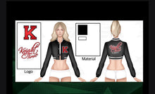 Load image into Gallery viewer, Knight Time Bomber Jacket
