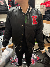 Load image into Gallery viewer, Knight Time Bomber Jacket
